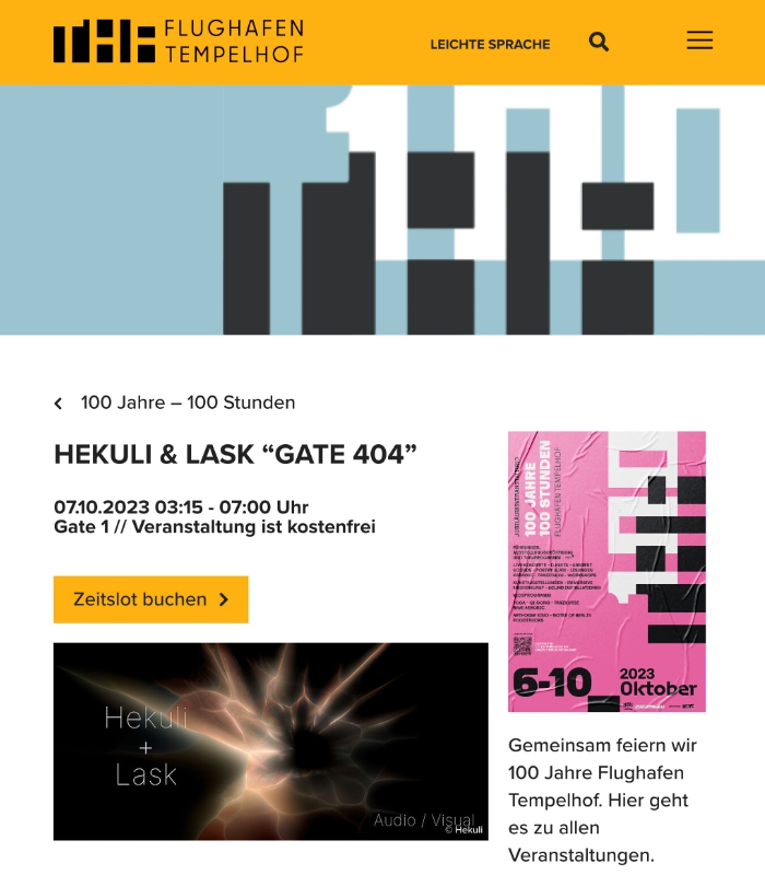 Flughafen Tempelhof 100 Jahre